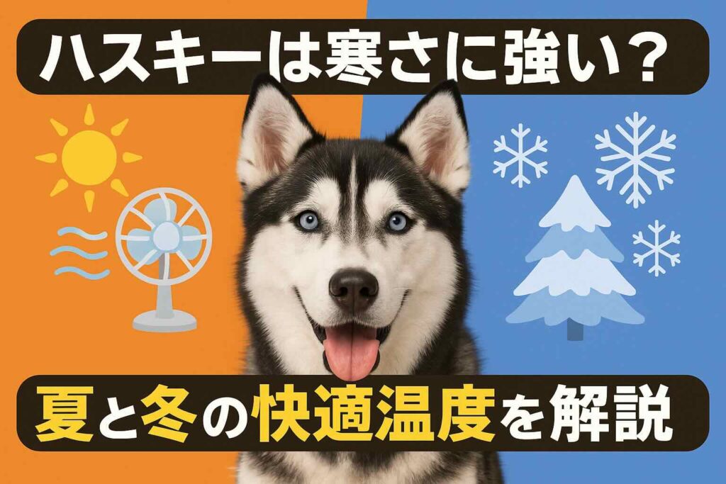 ハスキーは寒さに強い？夏と冬の快適温度を解説