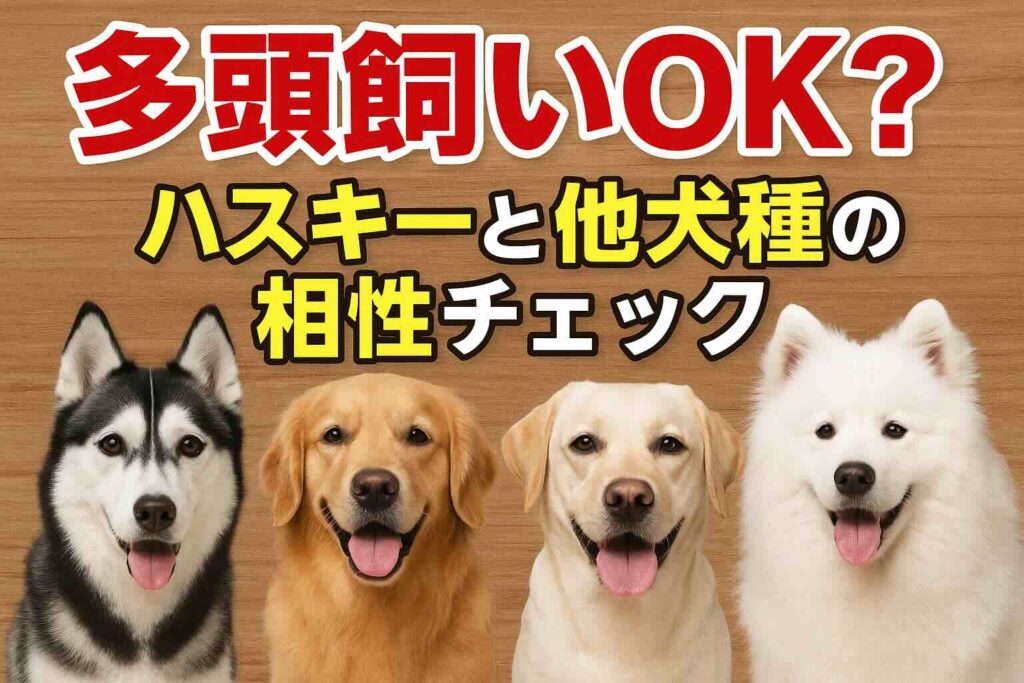 多頭飼いOK？ハスキーと他犬種の相性チェック