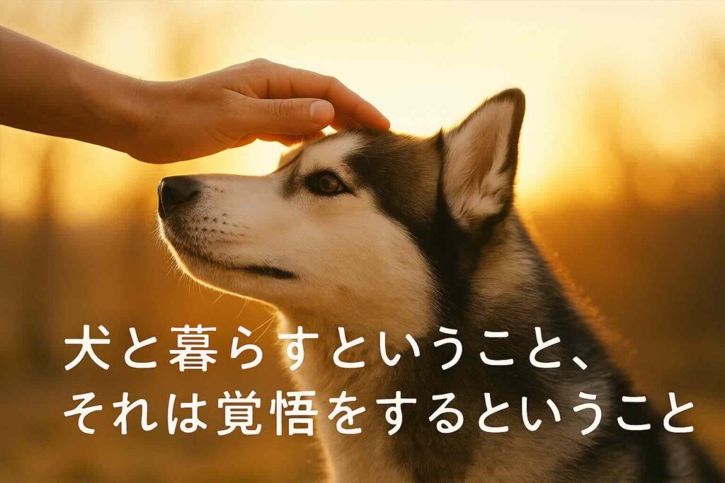 犬と暮らすということ、それは覚悟をするということ