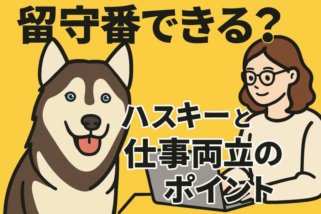 留守番できる？ハスキーと仕事両立のポイント