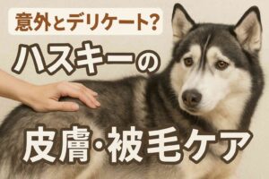 意外とデリケート？ハスキーの皮膚・被毛ケア